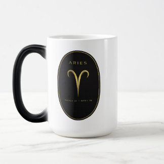 Magic Mug Zodiaque Bélier – Luxueux Emblème Noir et Or |