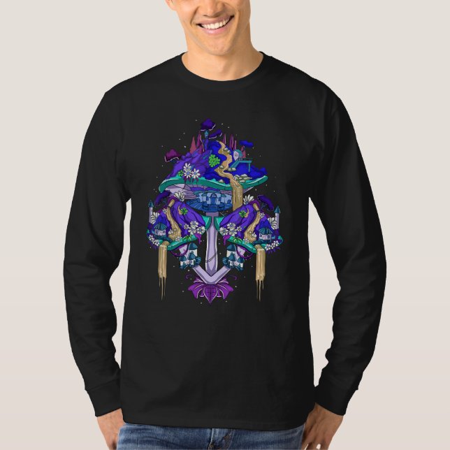 Magic Mushroom House Inspiriert Mushroom Kingdom R T-Shirt (Vorderseite)