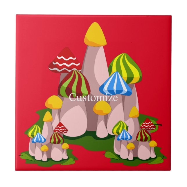 Magic Mushroom Kathedrale Thunder_Cove  Fliese (Vorderseite)