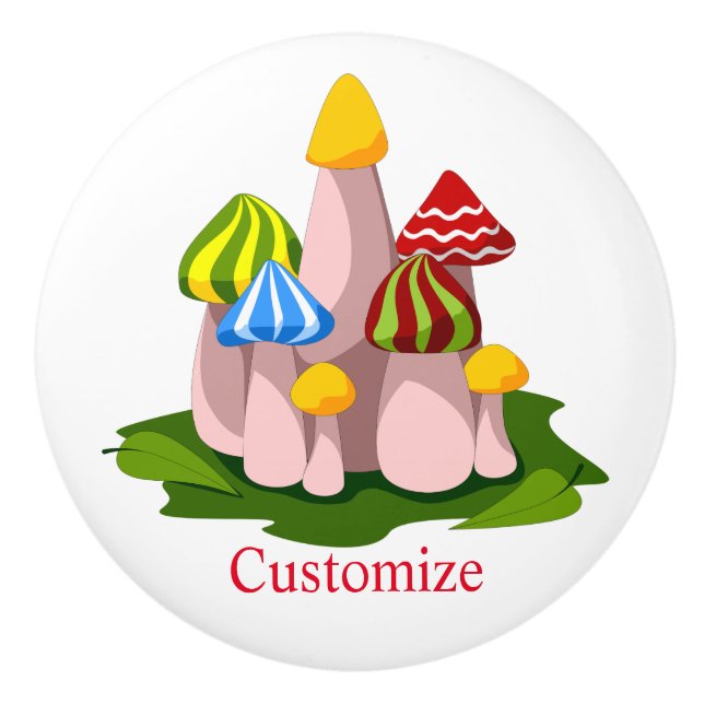 Magic Mushroom Kathedrale Thunder_Cove Keramikknauf (Vorderseite)