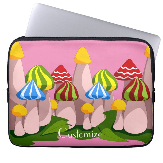 Magic Mushroom Kathedrale Thunder_Cove Laptopschutzhülle (Vorderseite)