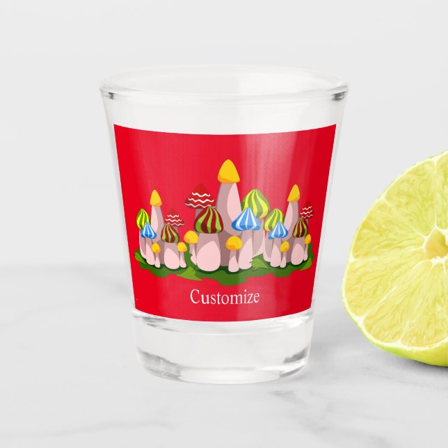 Magic Mushroom Kathedrale Thunder_Cove  Schnapsglas (Vorderseite)