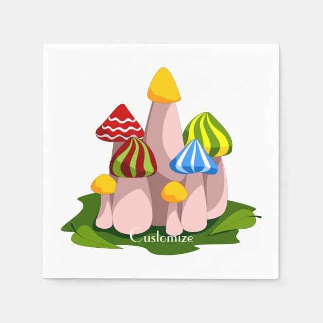 Magic Mushroom Kathedrale Thunder_Cove Serviette (Vorderseite)