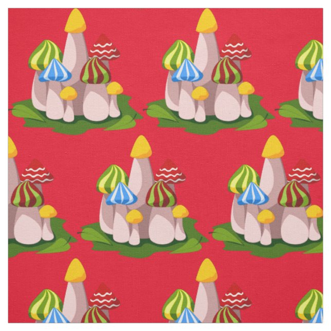 Magic Mushroom Kathedrale Thunder_Cove  Stoff (Muster)