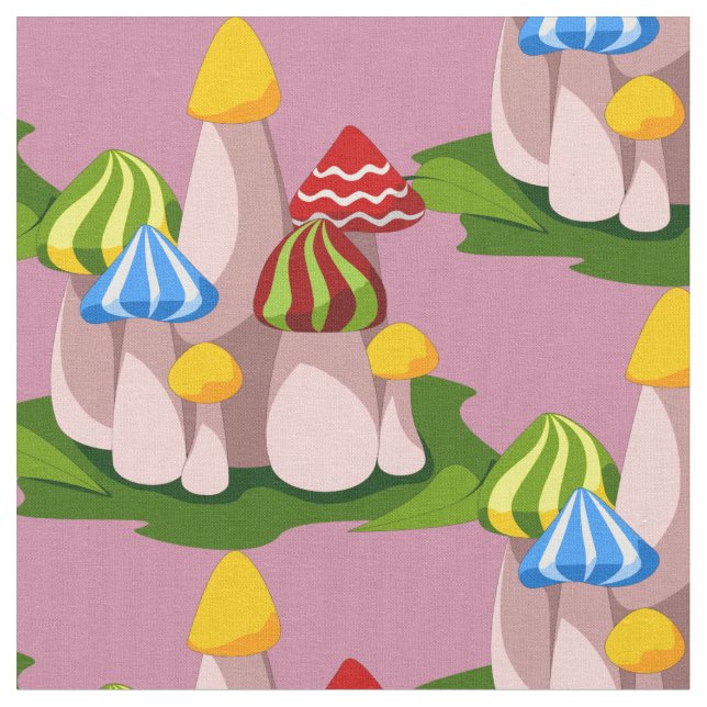 Magic Mushroom Kathedrale Thunder_Cove  Stoff (Nahaufnahme)