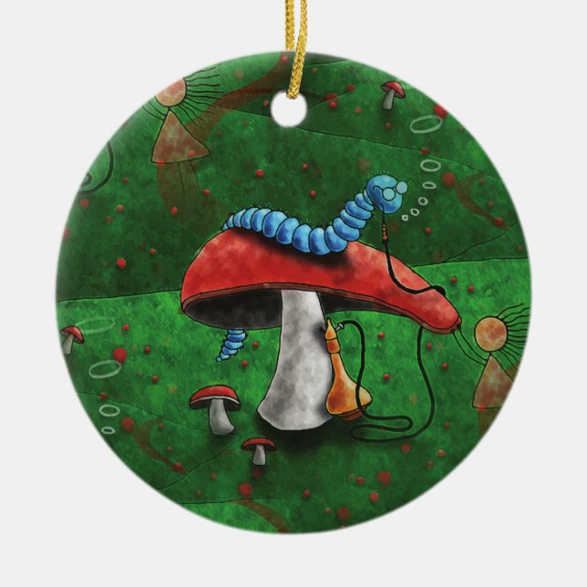 Magic Mushroom Keramik Ornament (Vorne)