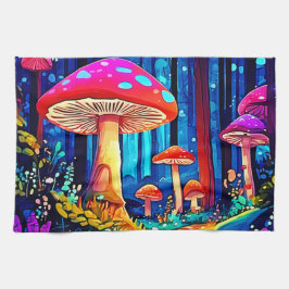 Magic Mushroom Path Design Geschirrtuch