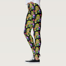 Magic Mushroom Print Leggings