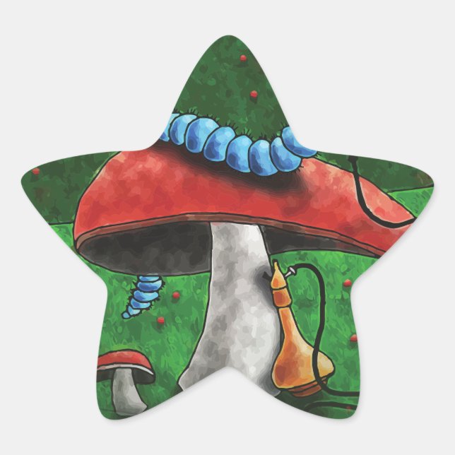 Magic Mushroom Stern-Aufkleber (Vorderseite)