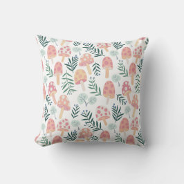 Magic Mushrooms Forest Pattern Kissen