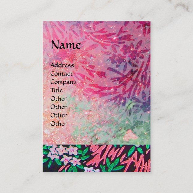 MAGIC MYRTLE / Sinkende Gold Reflektionen Visitenkarte (Vorderseite)