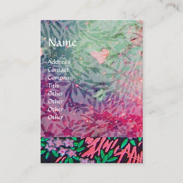 MAGIC MYRTLE / Sinkende Gold Reflektionen Visitenkarte (Vorderseite)