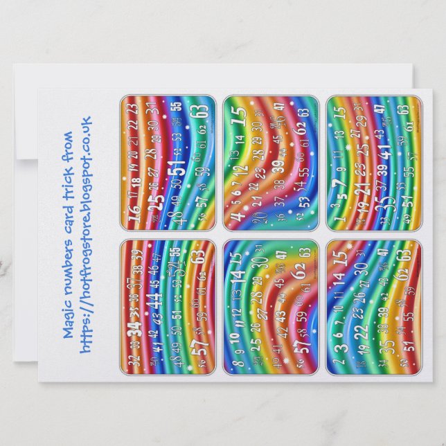 Magic Numbers-Kartentrick aus Hot Frog Graphics (Vorderseite)