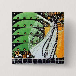 MAGIC OF THE FRING Hellgrün, schwarz, gelb Button