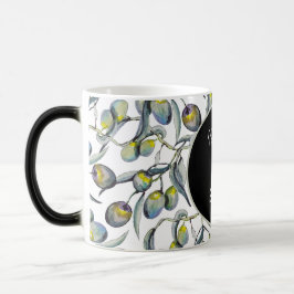 Magic Olive Watercolor Hand-painted Verwandlungstasse