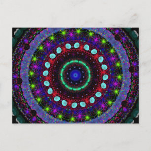 Magic Orbs Mandala Postcard Postkarte