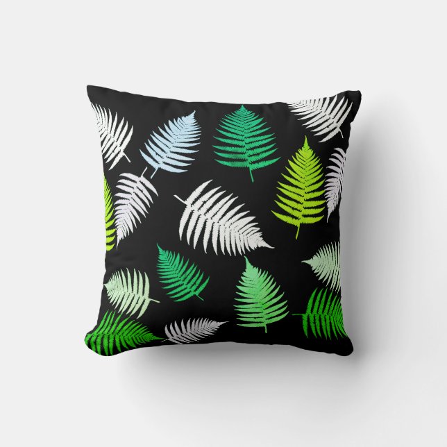 Magic Pastel Fern Feuille Coussin Jeu Oreiller (Recto)