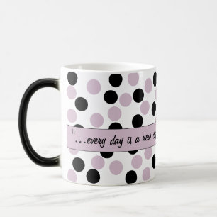 Magic Pastel Pink and Black Pois Beverage mug