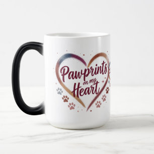 Magic Pawprints on My Heart - Morpher Mug for Pet Lover