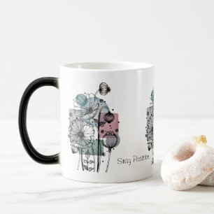 Magic Pépites Doodé Dans L'Encre Et Aquarelle Café Mug