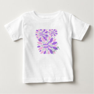 Magic Petals Purple Flowers Baby T-shirt