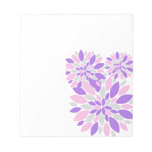 Magic Petals Purple Flowers Notizblock