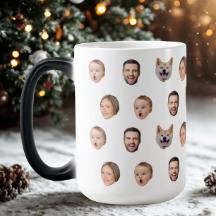 Magic Photo Personnalisée Famille Mug, 4 Photos Mug
