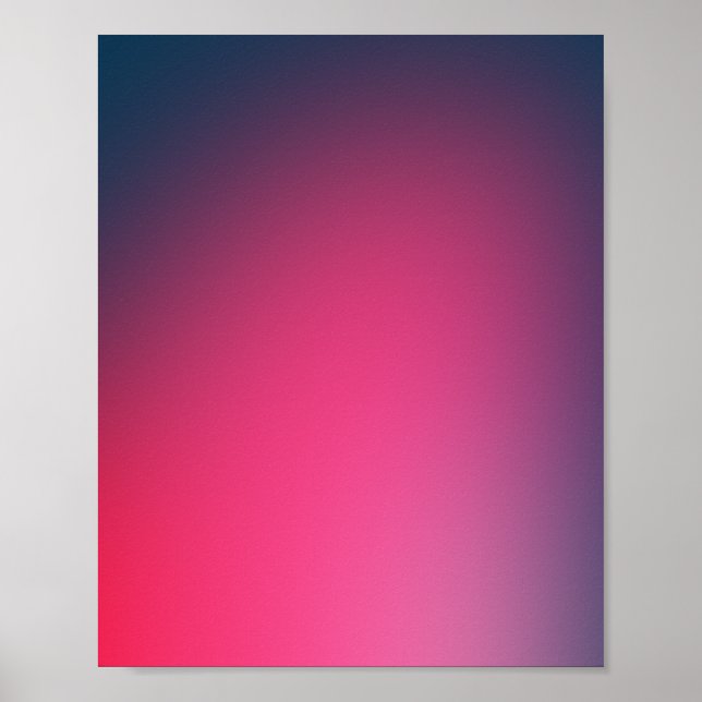 Magic Pink Gradient Poster (Vorne)