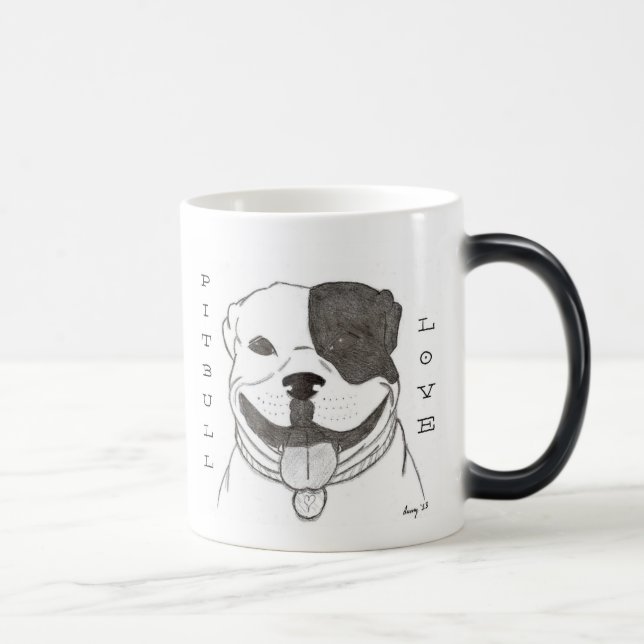Magic Pitbull Love Mug (Droite)