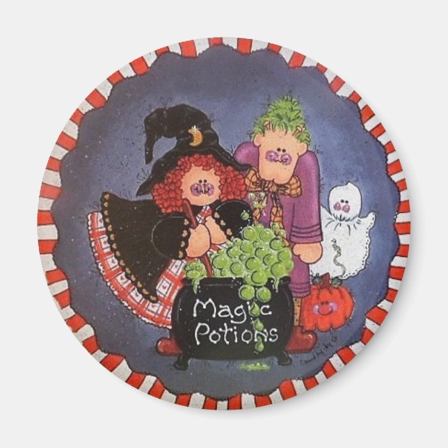 Magic Posts Button Magnet (Vorne)