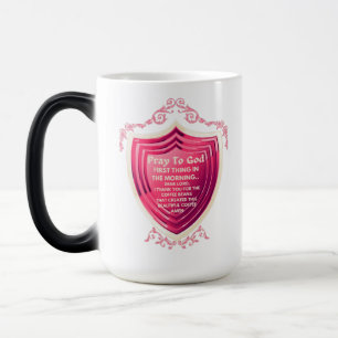 Magic Priez Dieu Bonbons Pomme Rose Design Morph Mug
