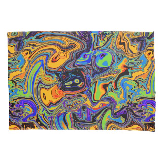 Magic Psychedelic Muster Kissenbezug (Vorderseite)