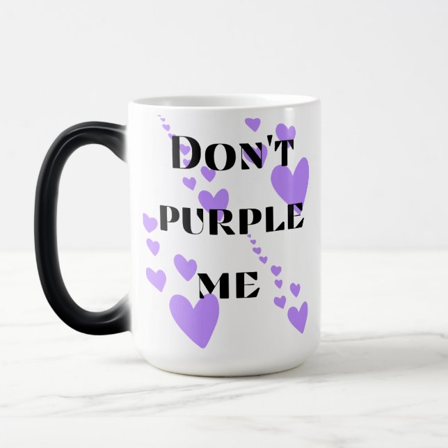 Magic Purple Heart love mug (Gauche)