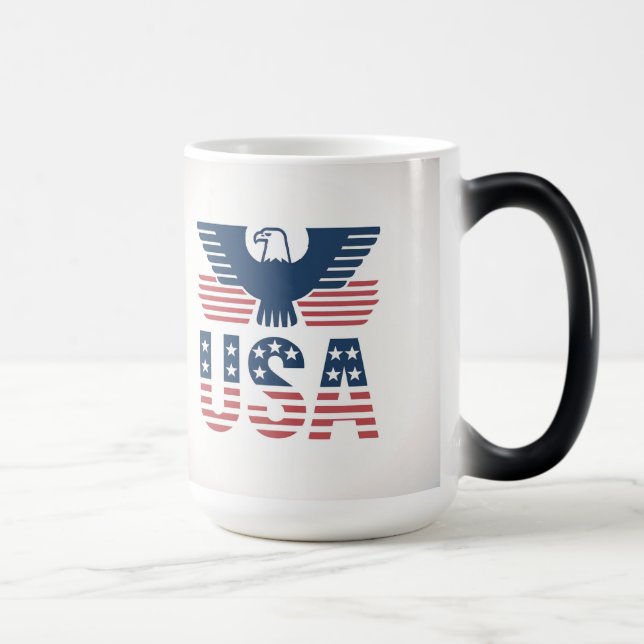 Magic Red White Blue Morphing USA Mug (Droite)
