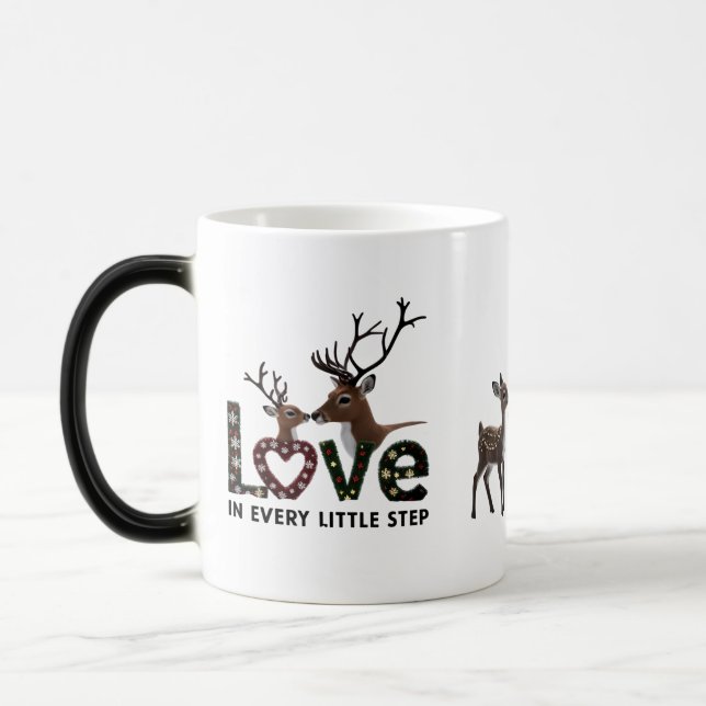 Magic Reindeer Knitted Boot "Love in Every Little  Verwandlungstasse (Links)