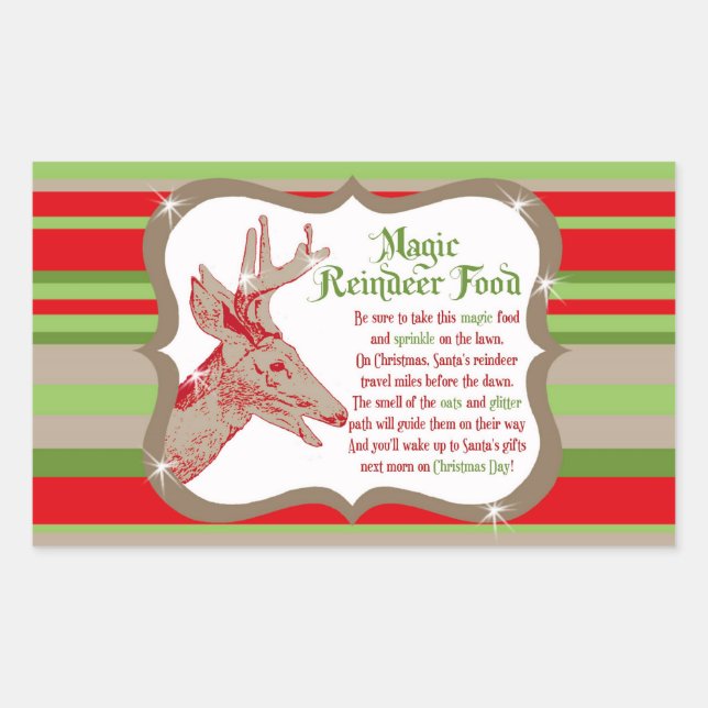Magic Rentier Food Stickers (Vorderseite)
