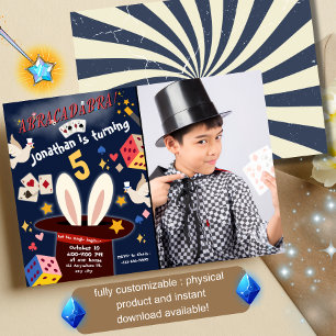 Magic Show Anniversaire Fête Invitation Image pers