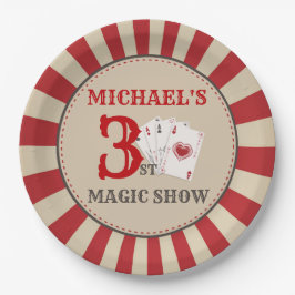 Magic Show Circus Geburtstagsparty Paper Plate Pappteller