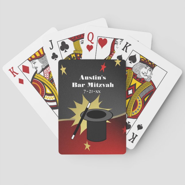 Magic Show Gastgeschenk Spielkarten (Rückseite)