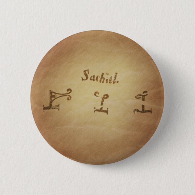 Magic Siegel Angel Sachiel Schutzzauber Charms Button (Vorderseite)