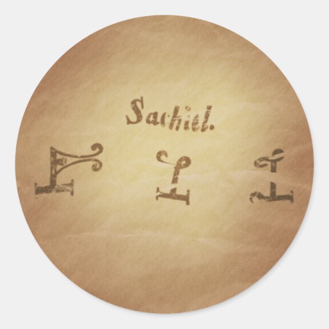 Magic Siegel Angel Sachiel Schutzzauber Charms Runder Aufkleber (Vorderseite)