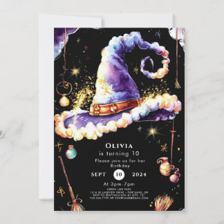 Magic Simple Boho Wizard Geburtstag Einladung