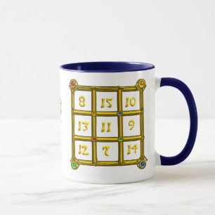 MAGIC SQUARE 33 / BLAUE TALISMAN TASSE