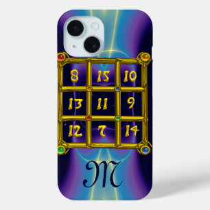 MAGIC SQUARE 33 MONOGRAM Aquamarin, Aqua Blue Lila title_seo2