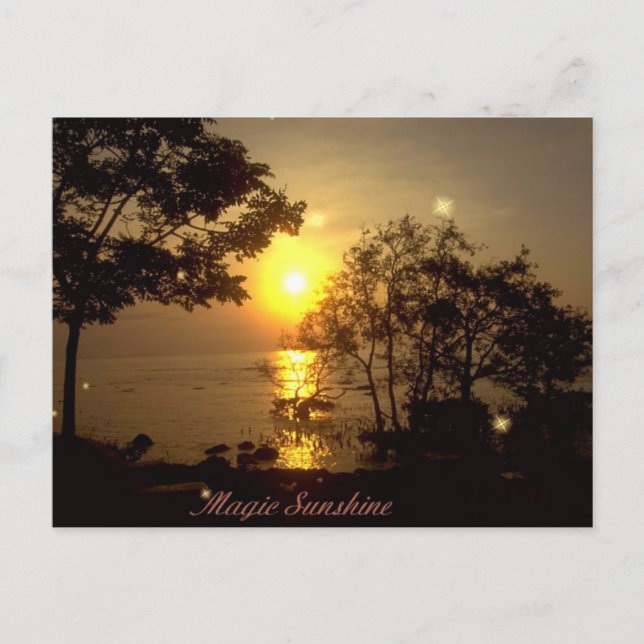 Magic Sunshine Postcard Postkarte (Vorderseite)