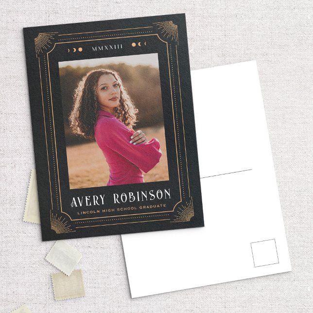 Magic Tarot Graduation Photo Faire-part Carte post (Créateur téléchargé)