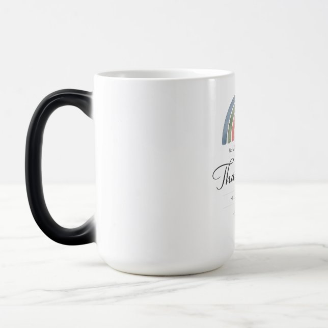Magic Teacher Thank You Rainbow Not All Heroes mug (Gauche)
