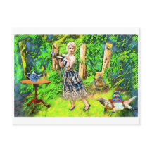 Magic Tee Party Fantasie Gartentiere