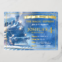 Magic Train Birthday Einladung