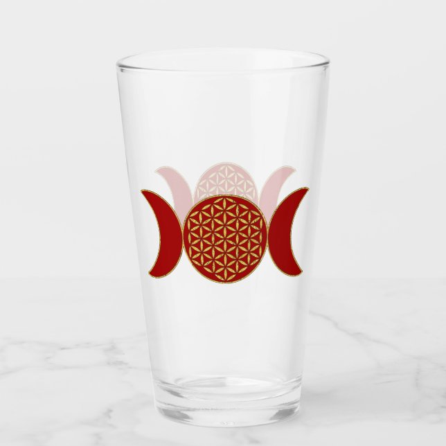 Magic Triple Moon - Spirit Blume des Lebens 1 Stun Glas (Vorderseite)